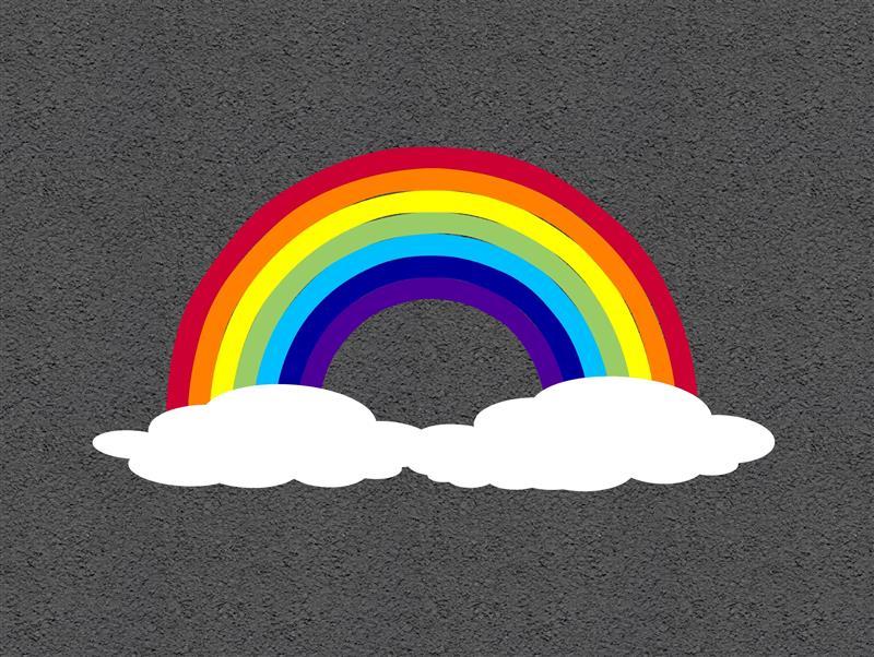 Pentagon Circle Rainbow Logo - Rainbow Playground Marking | Pentagon Play