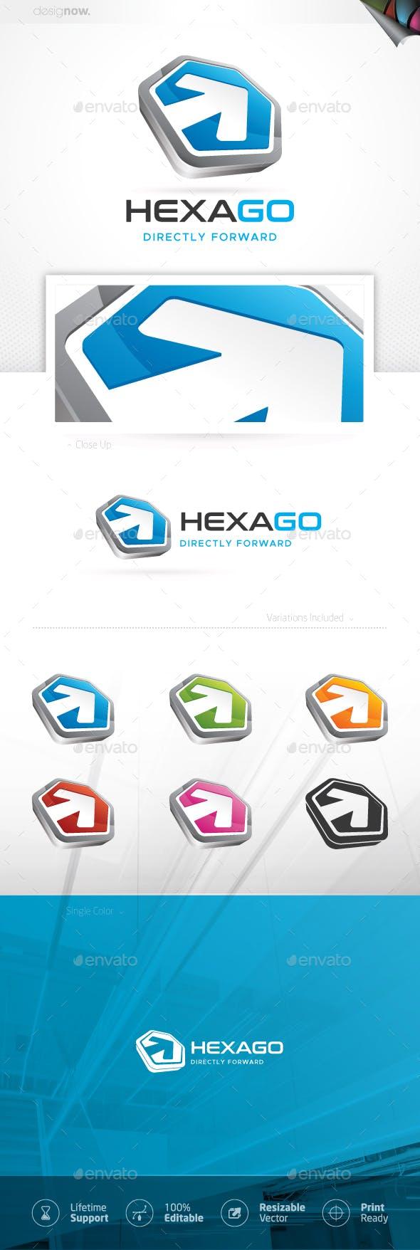 Forward Arrow Logo - Hexagon Arrow Logo by magikpoink | GraphicRiver