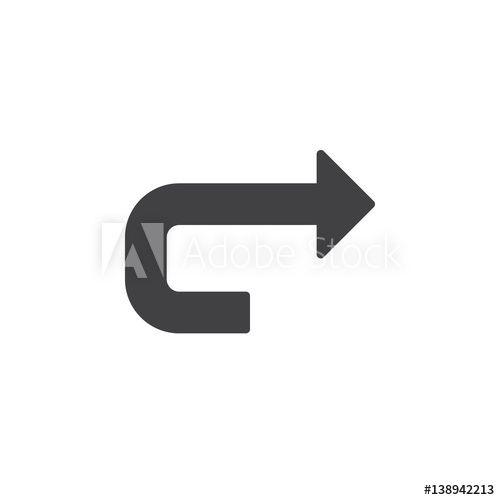 Forward Arrow Logo - Forward arrow icon vector, filled flat sign, solid pictogram ...