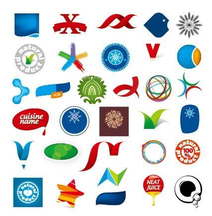 Abstract Vector Logo - Colored abstract vector logos 02 free download