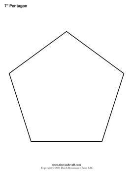 Pentagon Circle Rainbow Logo - Free printable pentagon templates. Use these blank pentagon shapes ...