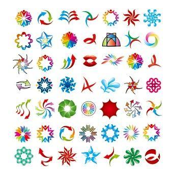 Abstract Vector Logo - Colored abstract vector logos 04 free download
