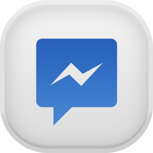 Light Blue Facebook Logo - Facebook Messenger Icon - Light Icons - SoftIcons.com