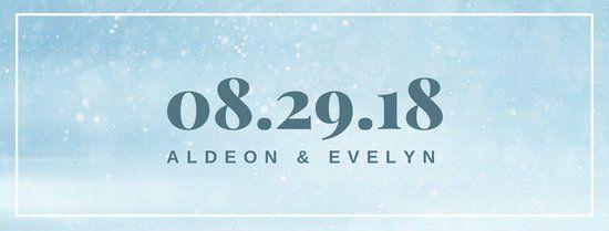 Light Blue Facebook Logo - Light Blue Wedding Save the Date Facebook Cover - Templates by Canva