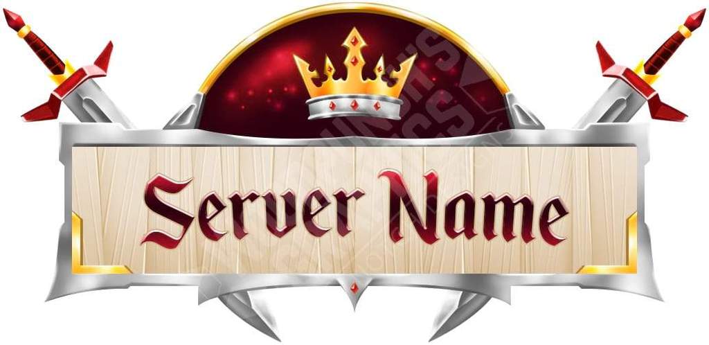 Restaurant Server Logo - Luxury - Minecraft Server Logo Template – Woodpunch's Graphics Shop