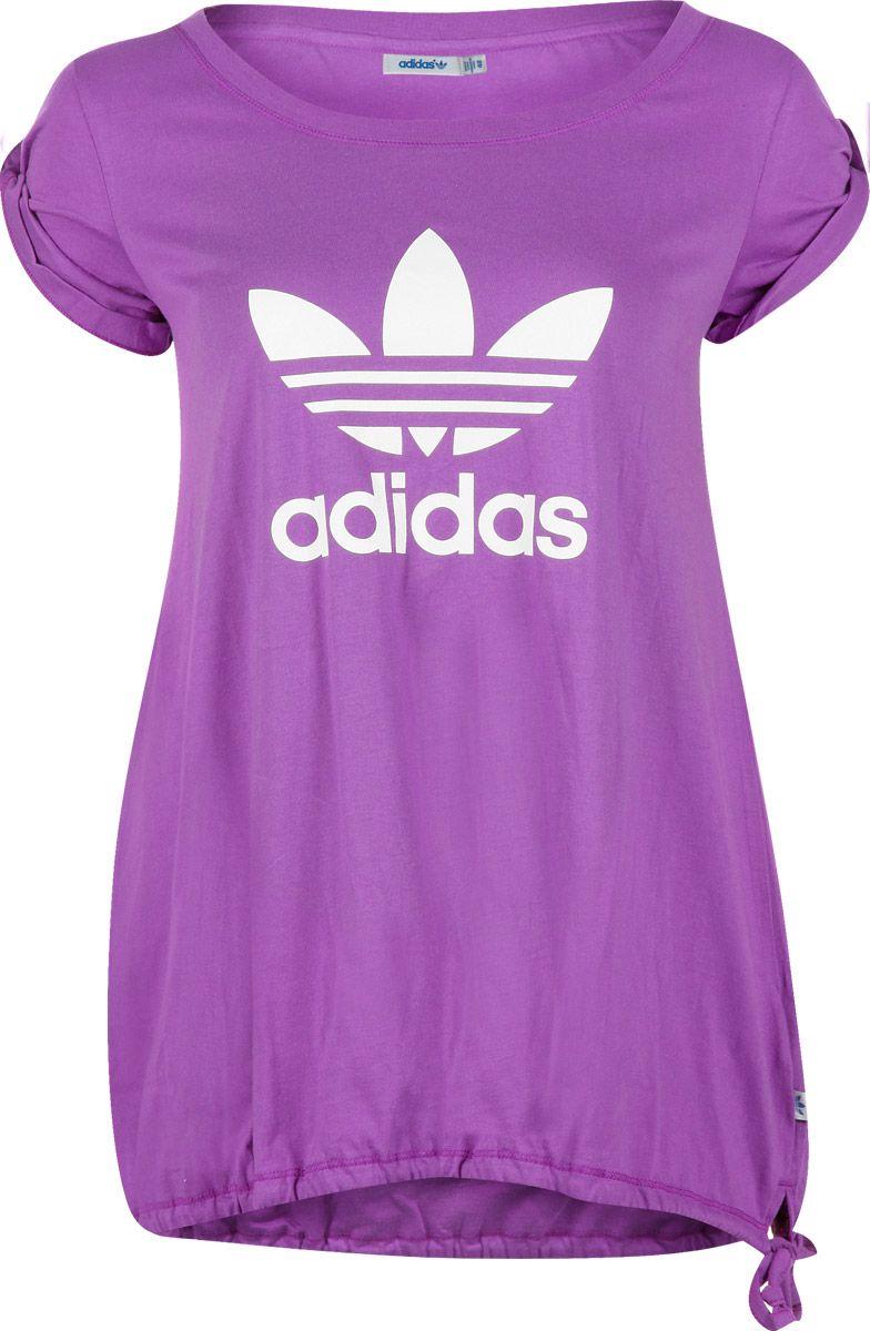 Purple Adidas Logo - Adidas Logo W T Shirt Purple White