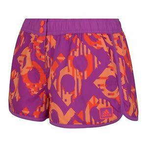 Purple Adidas Logo - New Adidas Logo Shorts - Purple - Womens Ladies Girls Gym Running ...