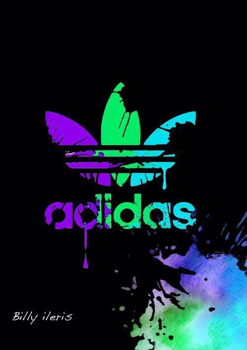 Purple Adidas Logo - Purple, green, & blue adidas sign | Adidas | Adidas, Blue adidas ...