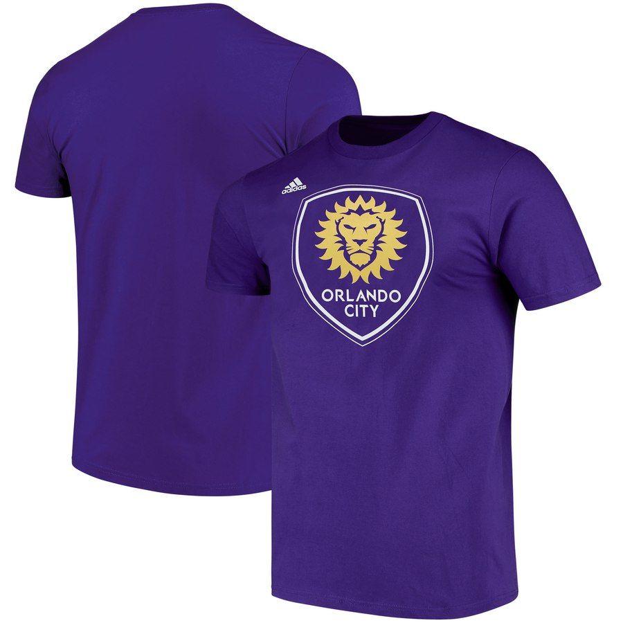 Purple Adidas Logo - Orlando City SC Adidas Logo Set T Shirt