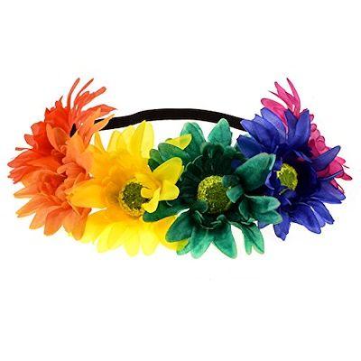 Rainbow Sunflower Logo - Qoo10 - DreamLily Rainbow Sunflower Flower Crown Pride Party Rainbow ...