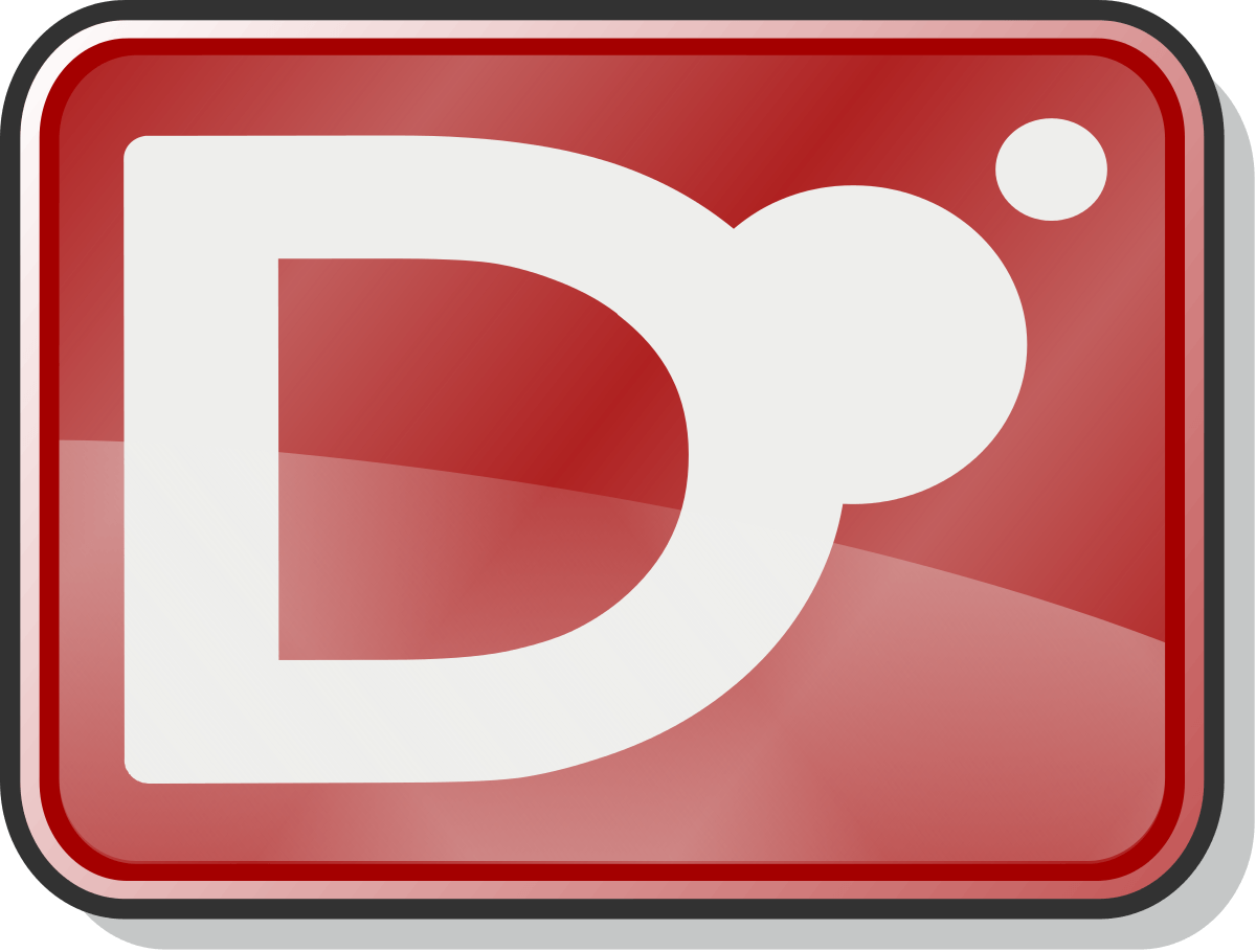 Red F Software Program Logo - D (programming language)