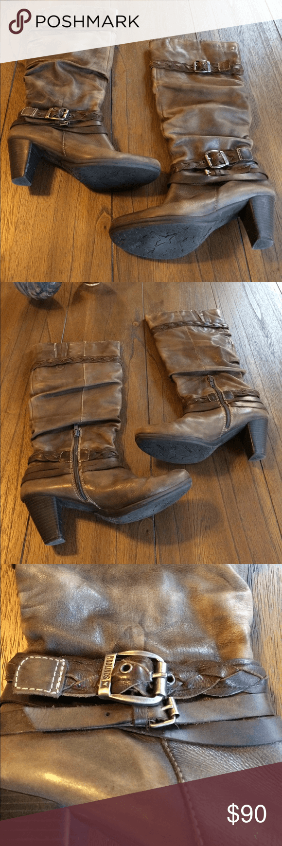 Pikolinos Logo - Gorgeous Pikolinos Buckle Slouch Boots | Signature logo and Heel boots