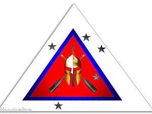 White Triangle Red Triangle Logo - MARSOC WHITE RED TRIANGLE SPARTERN TOOLBOX HELMET STICKER DECAL MADE ...