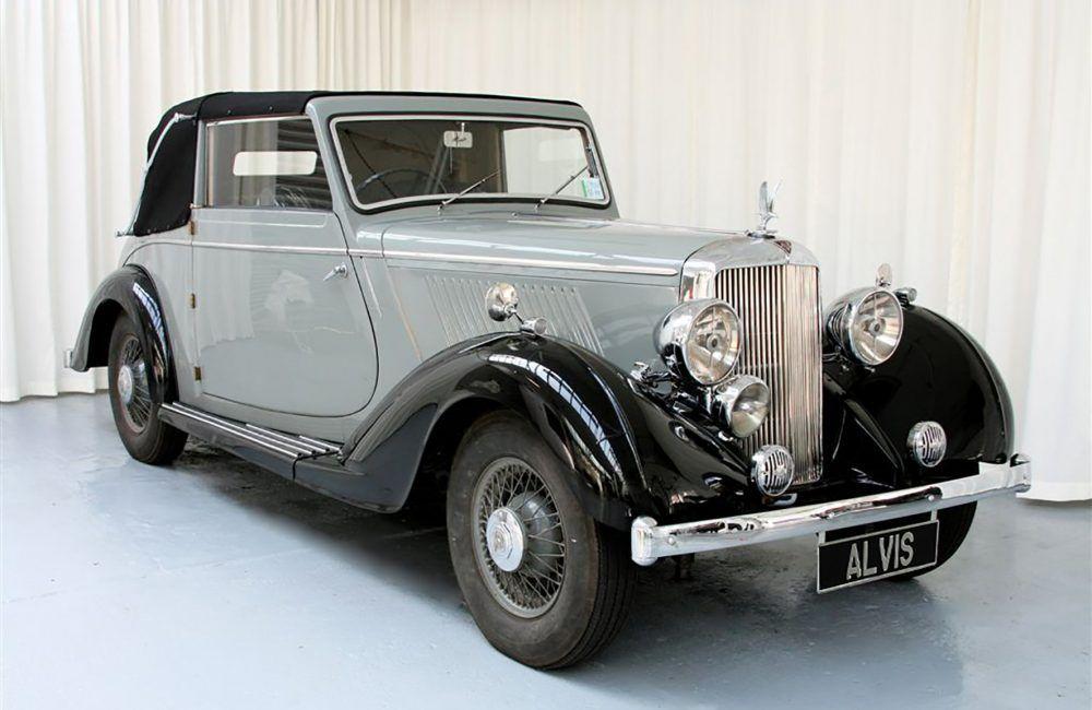 Silver Car with Red Triangle Logo - 1937 Silver Crest Saloon by Holbrook - Red Triangle - Alvis Parts ...