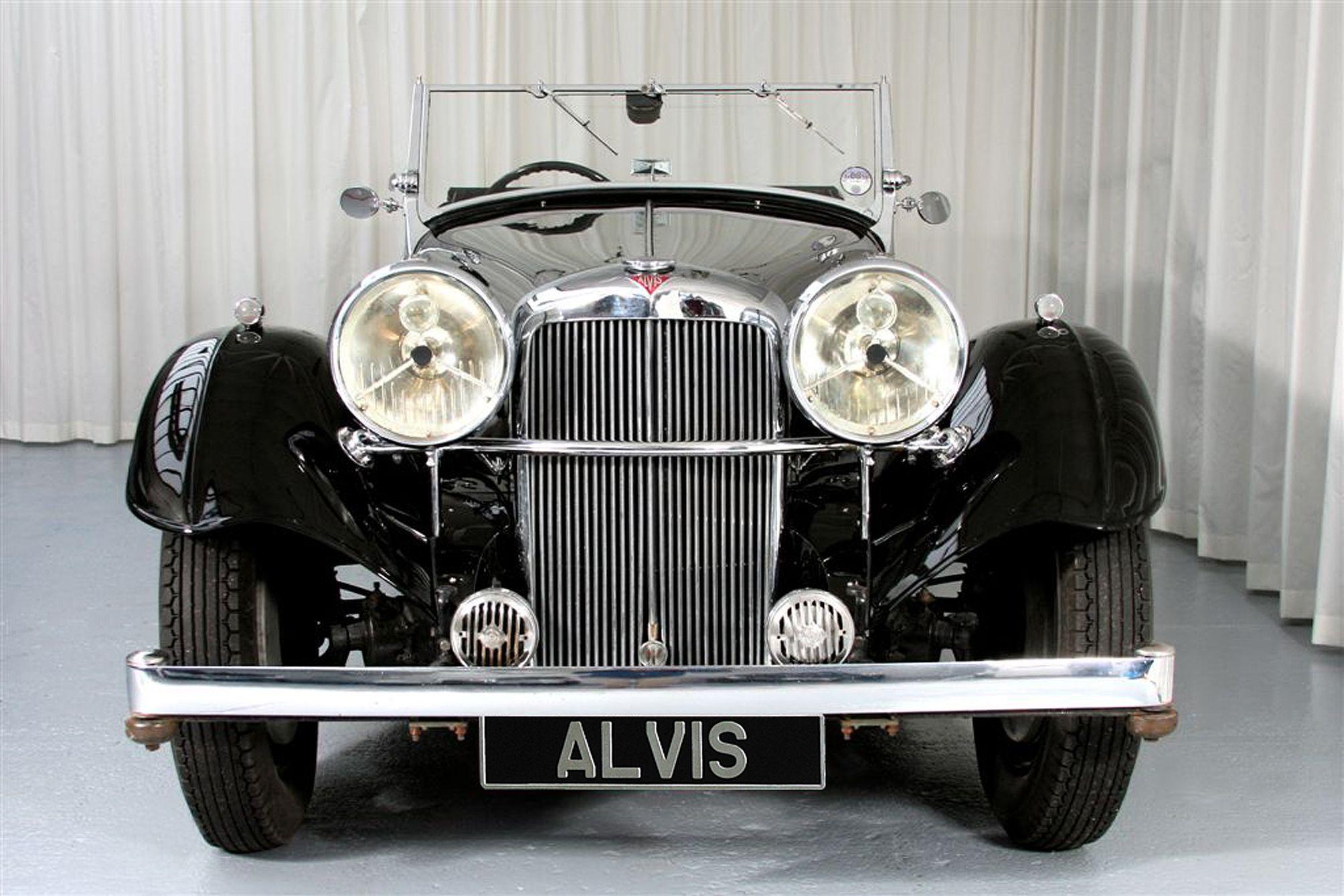 Silver Car with Red Triangle Logo - 1939sp25c - Red Triangle - Alvis Parts, Restoration and Car Sales