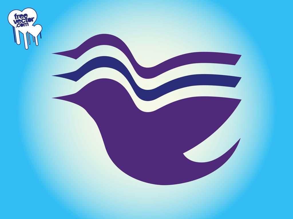 Purple Bird Logo - Flying Bird Logo Vector Art & Graphics | freevector.com