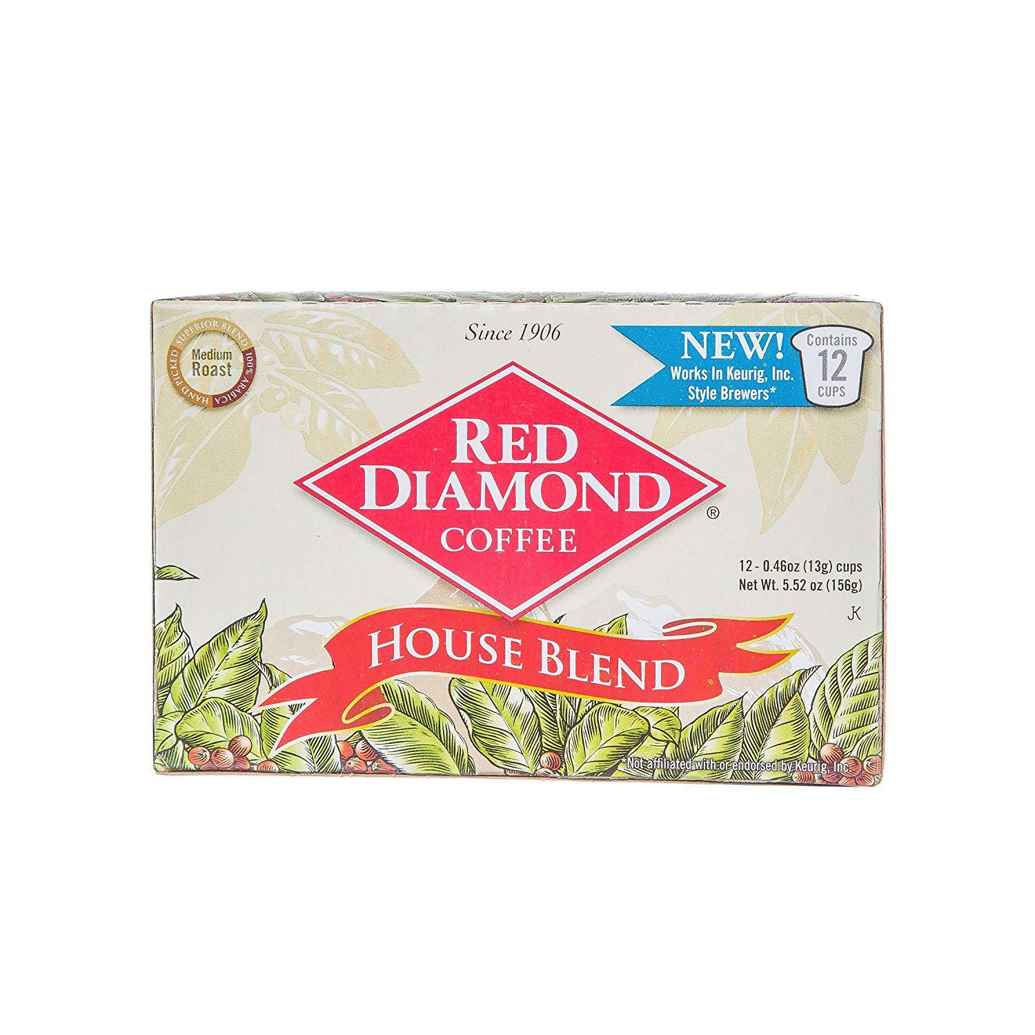 Red Diamond Inc. Logo - Red Diamond House Blend Single Serve K-Cup Coffee, (Pack of six 12 ...