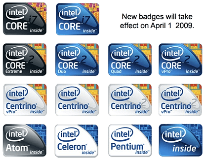 First Intel Logo - Game Slides: Gaming processors info: