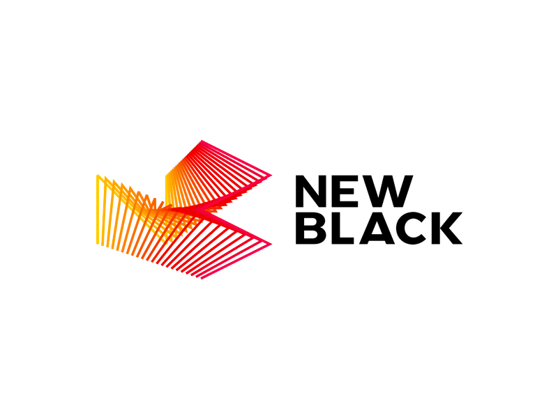 Entertainment Company Logo - New Black, entertainment company, dynamic logo design by Alex Tass ...
