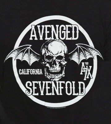 Avenged Sevenfold A7X Logo - AVENGED SEVENFOLD T-SHIRT Skeleton A7X heavy metal rock Official L ...