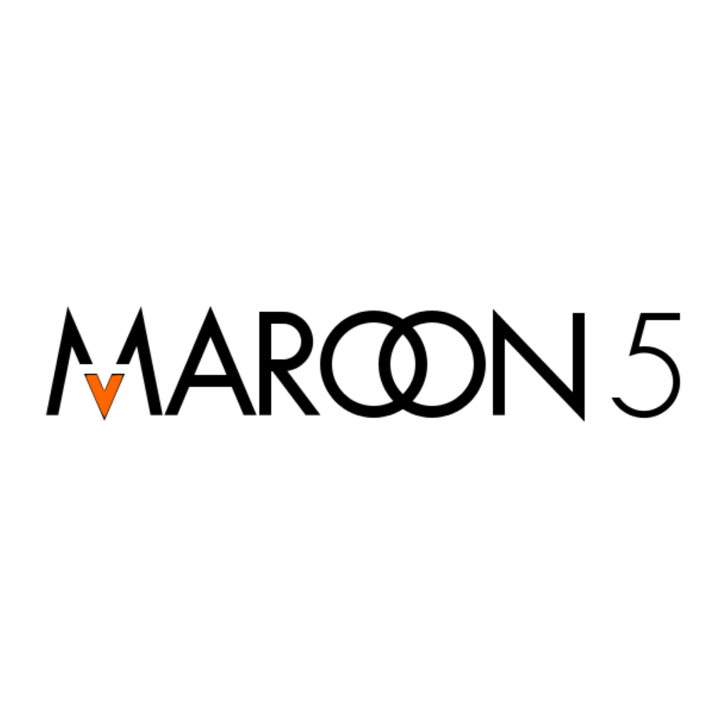 Black Maroon 5 Logo - maroon5 logo - Sticker by Parietal Imagination Art