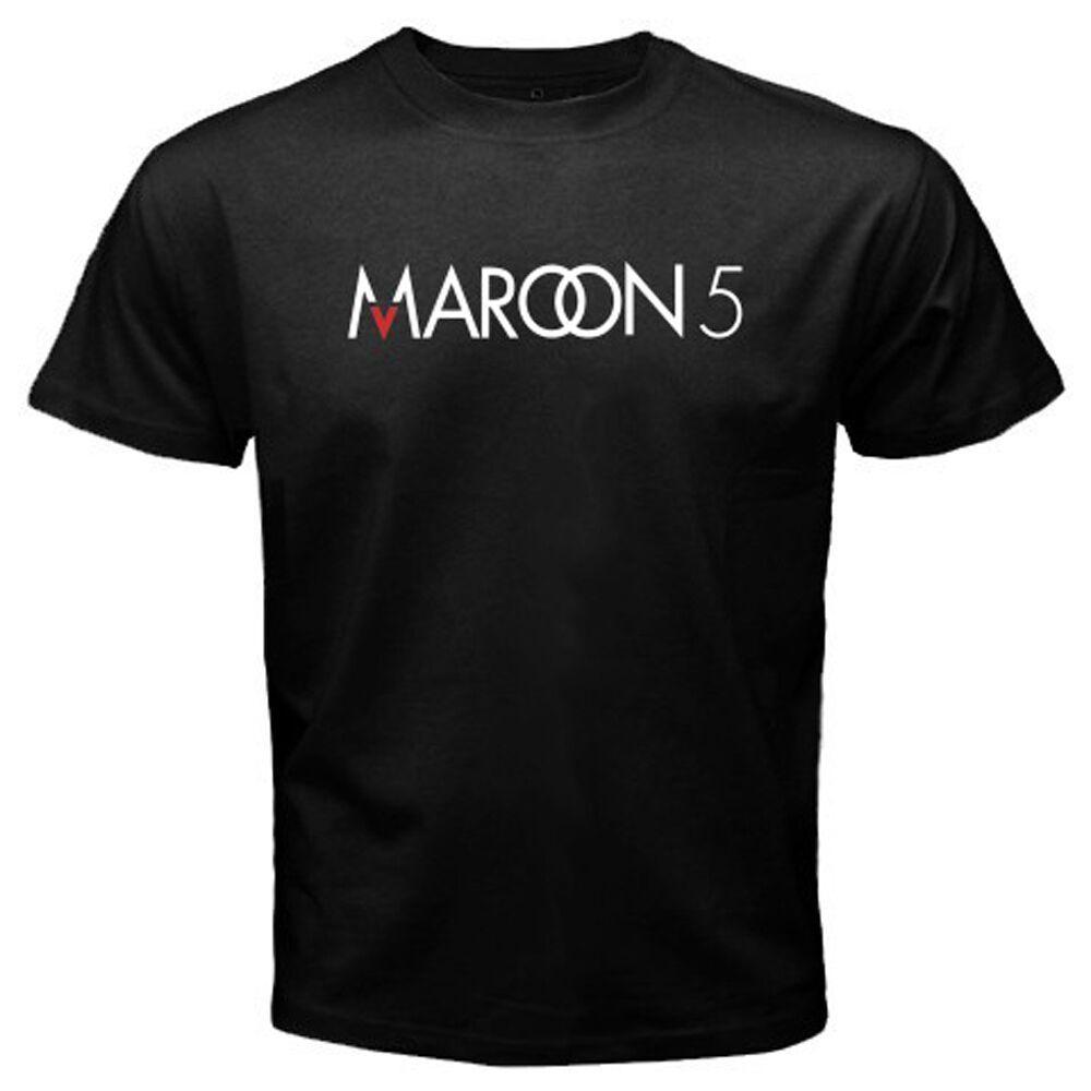 Black Maroon 5 Logo - New Maroon 5 Pop Rock Band Logo Men's Black T-Shirt S M L XL 2XL 3XL ...