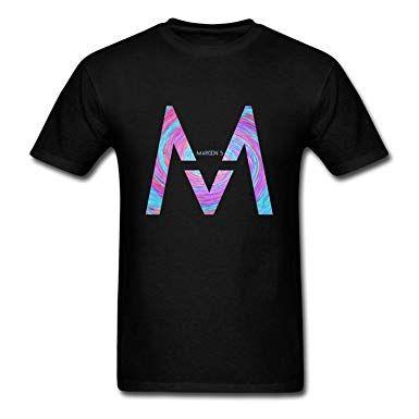 Black Maroon 5 Logo - Pliuegy HF Modern Men's Maroon 5 Logo 2016 T-Shirt Black: Amazon.co ...