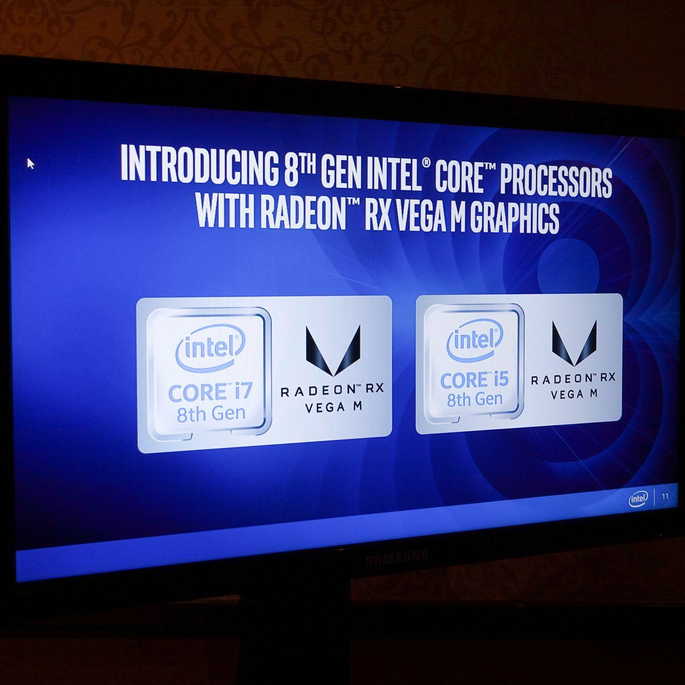 First Intel Logo - Intel and AMD announce first Core i5 and i7 chips with Radeon ...