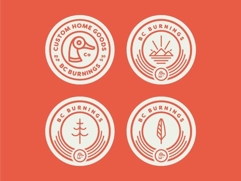 Simple Badge Logo - BC Burnings Coasters. Icon. Badge design, Logo design, Logos