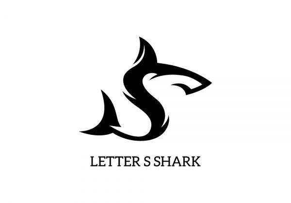 Shark Logo - Letter S Shark • Premium Logo Design