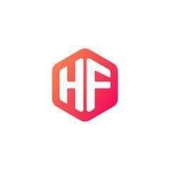 Simple Black and White Letters H&F Logo - Search photo h&f