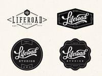 Simple Badge Logo - Liferoad Studios Logo by Peter Bacallao | Dribbble | Dribbble