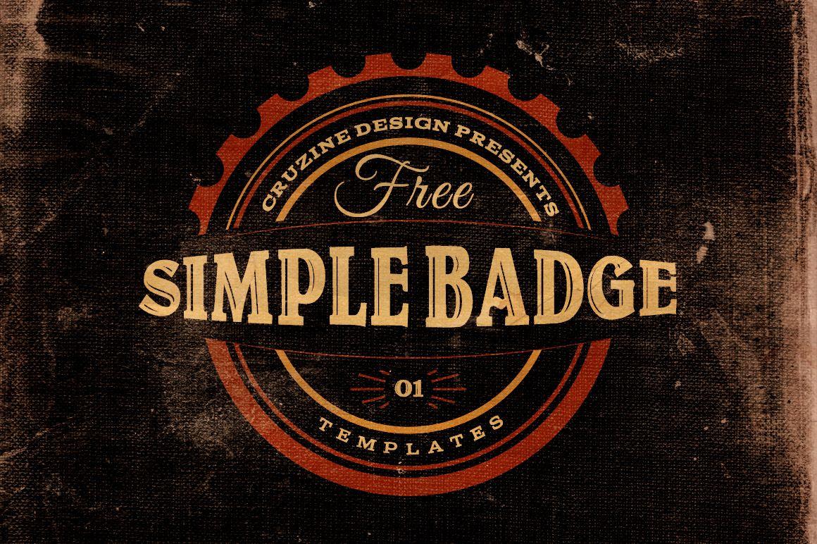 Simple Badge Logo - Free Simple Badge Templates v.1.com