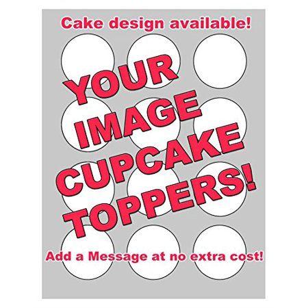 Available at Walmart Logo - YOUR IMAGE PHOTO LOGO CUSTOM Edible Frosting Sheet Image Cupcake ...