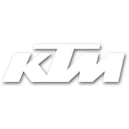 Available at Walmart Logo - Factory Effex 19-94550 Die Cut Stickers - 1ft. Logo - KTM - White ...