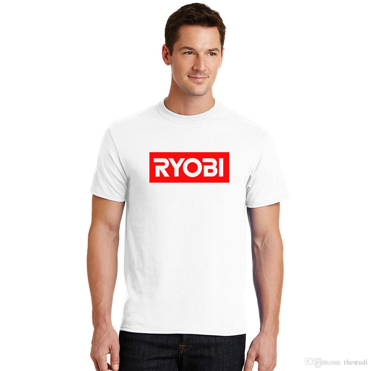 Ryobi Logo - RYOBI LOGO FAMOUS BRAND POWER TOOL Men White T Shirt Short Sleeve ...