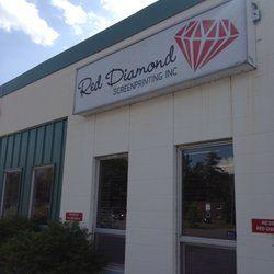 Red Diamond Inc. Logo - Red Diamond Screenprinting Printing Grenfell Crescent