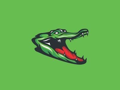 Alligator Face Logo - Crocodile Logo illustration by Tri Kurniawan | Dribbble | Dribbble