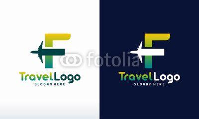 Modern F Logo - Modern F Initial Travel logo designs concept vector | Buy Photos ...