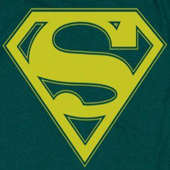 Green Yellow Shield Logo - Superman Yellow Shield Shirts