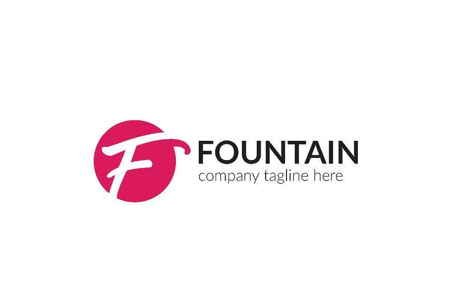 Modern F Logo - Fountain Letter F Logo #Letter#Fountain#Templates#Logo. Project