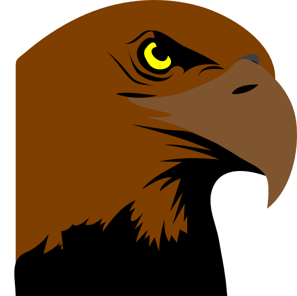 Brown Hawk Logo - Hawk Head Logo Clip Art clip art online