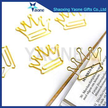 Crown-Shaped Logo - Promotional Logo Custom Gifts Golden Color Fashion Crown Shaped Paper Clip  - Buy Crown Shaped Paper Clip,Crown Shaped Paper Clip,Crown Shaped Paper ...