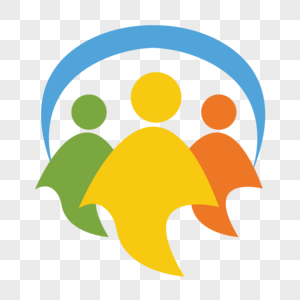 Three- Person Logo - three person graphics image free download on m.lovepik.com