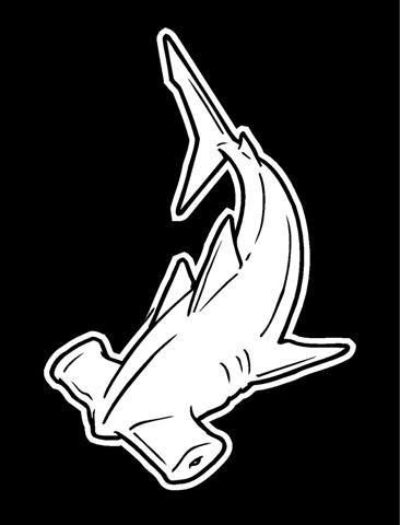 Hammerhead Shark Logo - Hammerhead Shark Decal Sticker