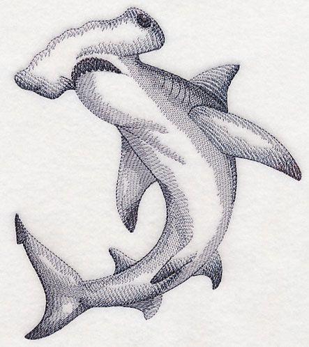 Hammerhead Shark Logo - Hammerhead Shark Sketch. Tatoo. Shark tattoos, Tattoos