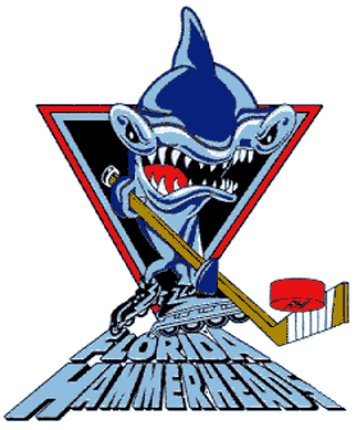 Hammerhead Shark Logo - Florida Hammerheads Primary Logo Hockey International RHI