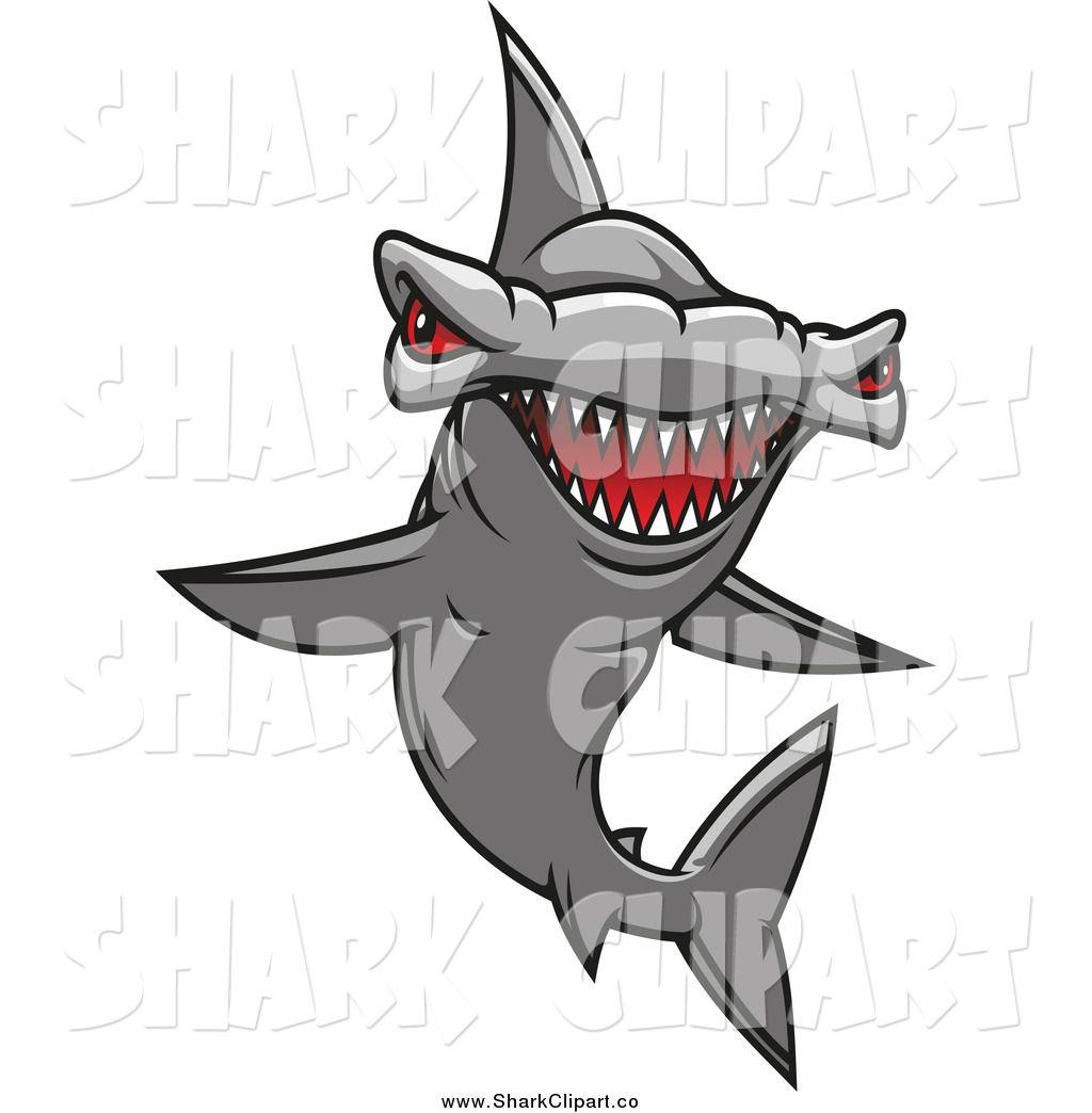Hammerhead Shark Logo - Hammerhead Shark Cartoon Group with items