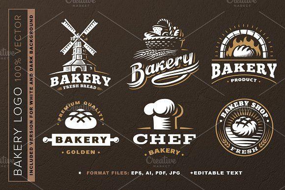 Bakery Logo - Bakery logo set ~ Logo Templates ~ Creative Market