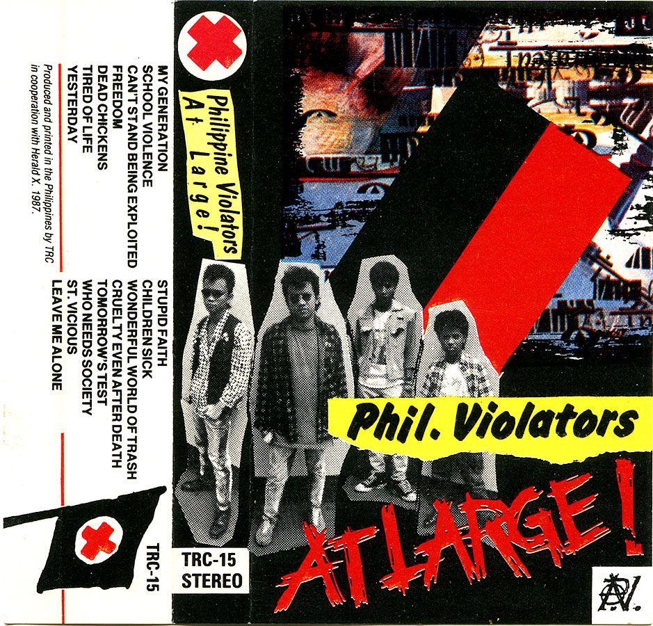 Twisted Red Cross Logo - PHILIPPINE VIOLATORS - At Large! - 1987 | BRAVE NEW WORLD